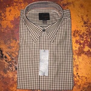 NWT Joseph long-sleeve point collar sport shirt L